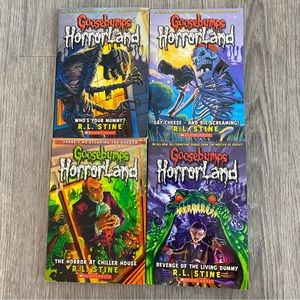 Vintage Goosebumps Horror Land books lot of 4